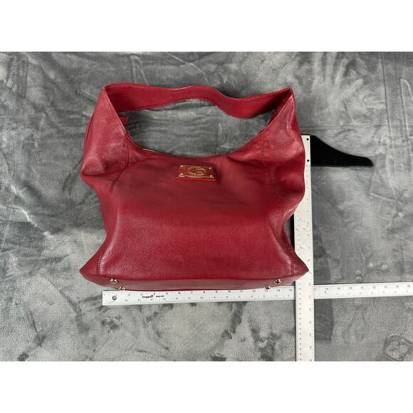 Jack French, London, designer handbag, red leather, large excellent! - Picture 14 of 16